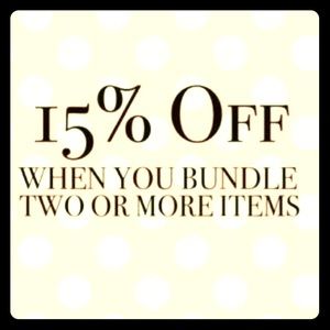 15% off 2 or more purchases! Bundle & Save